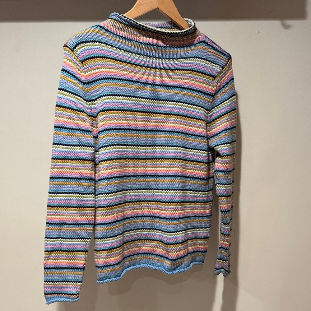 Josephine Chaus Multicolor Striped Crewneck Sweater - Picture 5 of 5